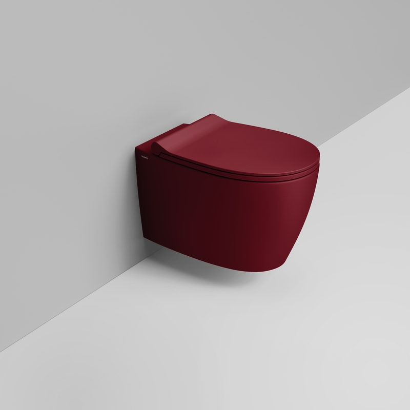 Ceramica Dolomite Vaso sospeso 36×54 – Niva - Rosso vino opaco