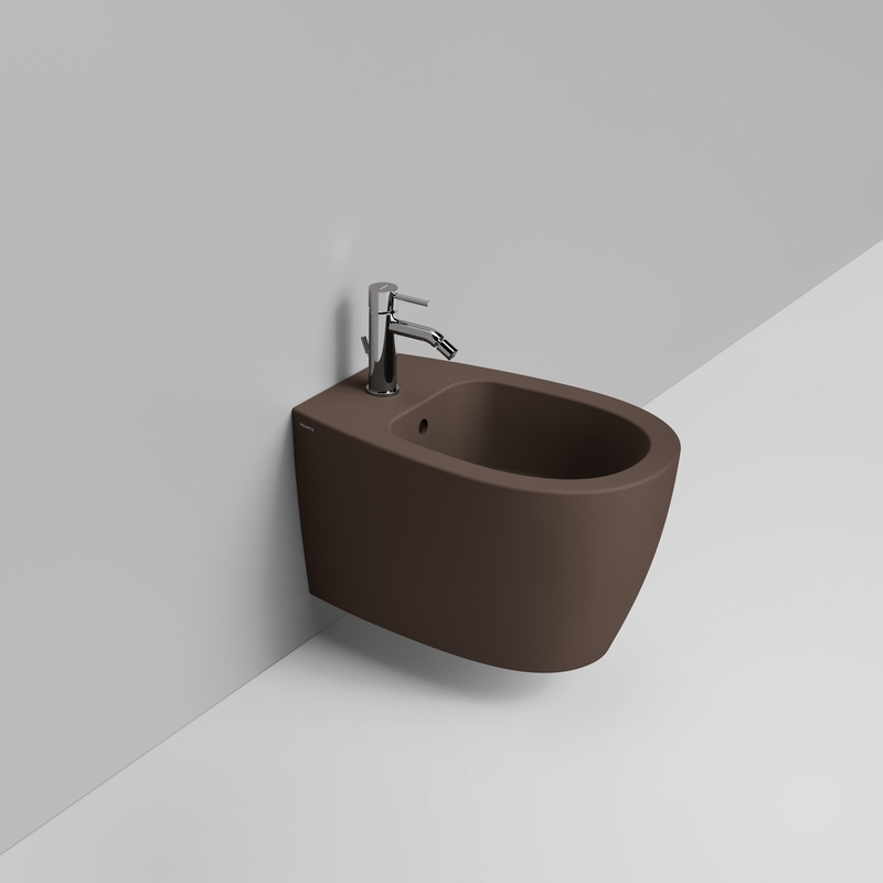 Ceramica Dolomite Bidet sospeso 36×54 – Niva - Marrone alpino opaco