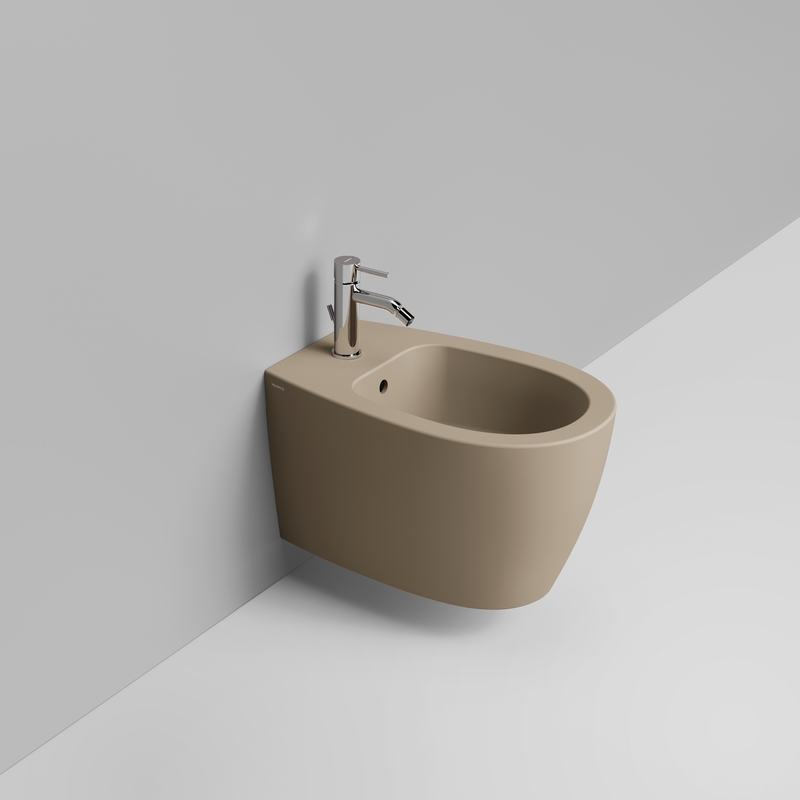 Ceramica Dolomite Bidet sospeso 36×54 – Niva - Beige naturale opaco