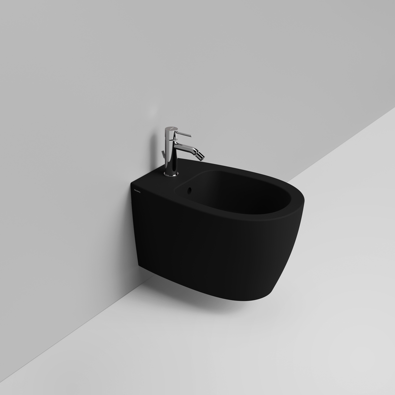 Ceramica Dolomite Bidet sospeso 36×54 – Niva - Nero opaco