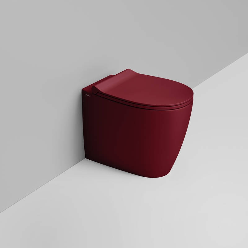 Ceramica Dolomite Vaso back to wall 36×54 – Niva - Rosso vino opaco