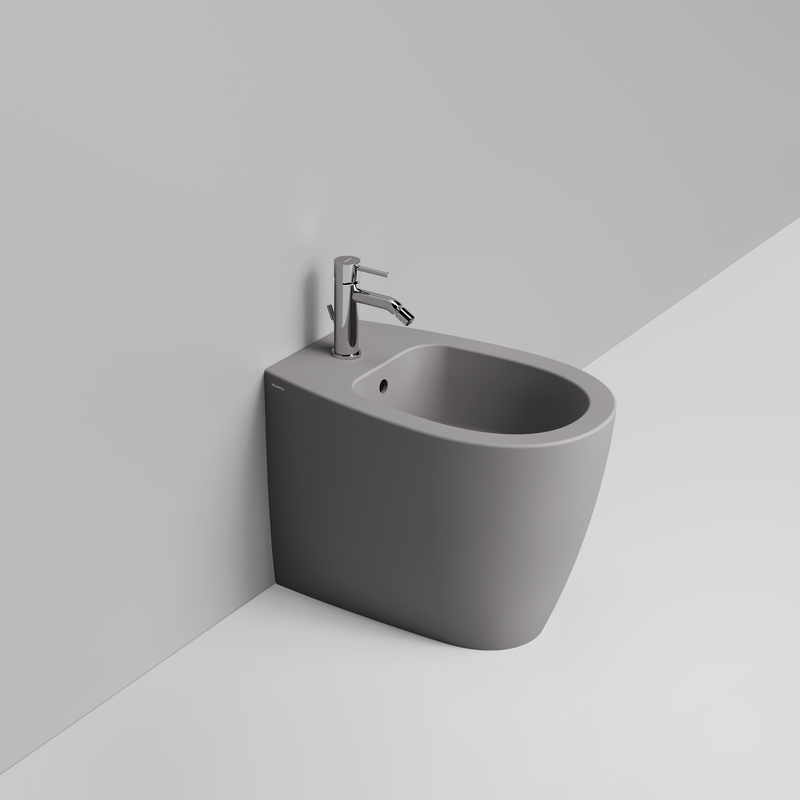 Ceramica Dolomite Bidet back to wall 36×54 – Niva - Grigio cemento