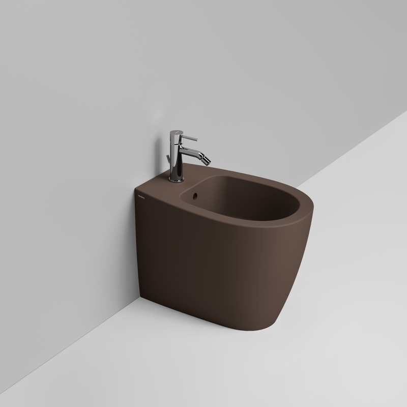 Ceramica Dolomite Bidet back to wall 36×54 – Niva - Marrone alpino opaco