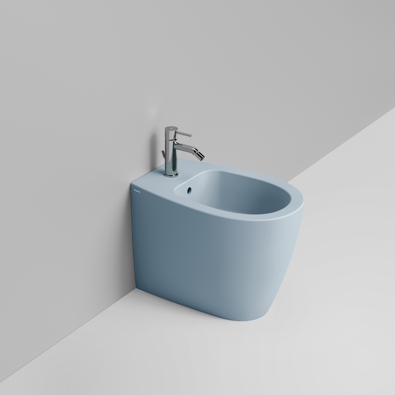 Ceramica Dolomite Bidet back to wall 36×54 – Niva - Azzurro avio