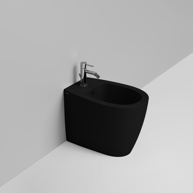 Ceramica Dolomite Bidet back to wall 36×54 – Niva - Nero opaco