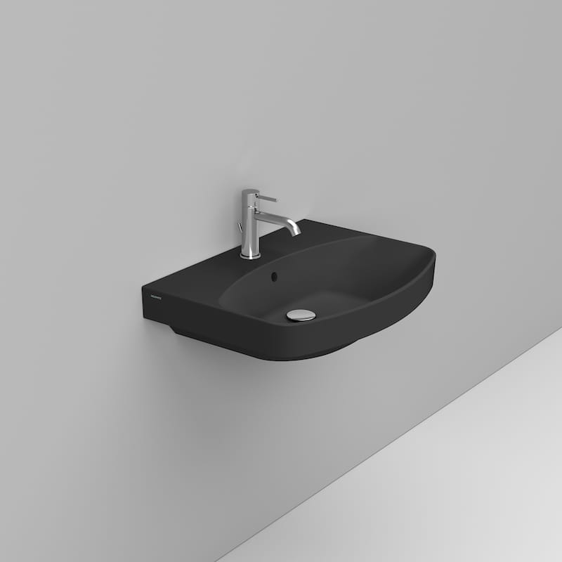 Ceramica Dolomite Lavabo 65×48 – Mia - Nero opaco