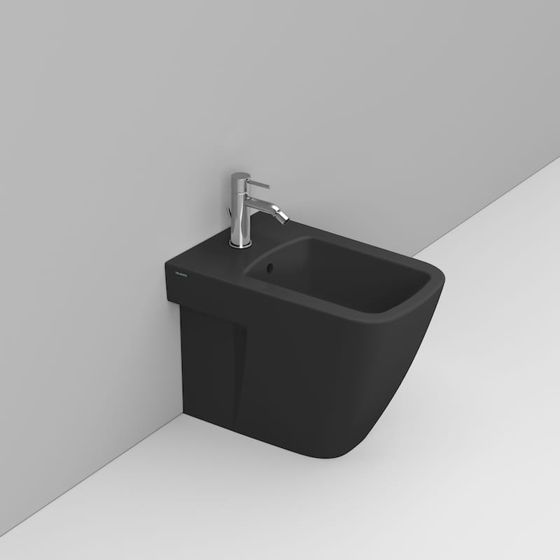Ceramica Dolomite Bidet back to wall 36×54 – Mia - Nero opaco