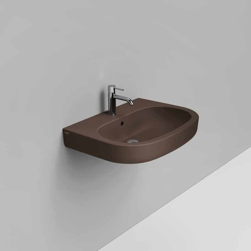 Ceramica Dolomite Lavabo 68×51 – Mirto - Marrone alpino opaco
