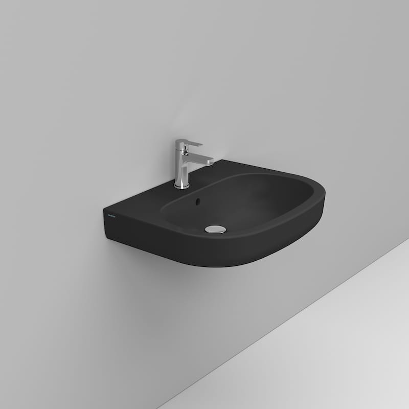 Ceramica Dolomite Lavabo 68×51 – Mirto - Nero opaco
