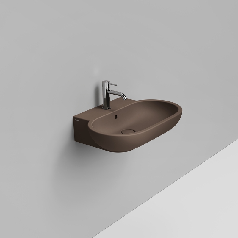 Ceramica Dolomite Lavabo 65×46 – Mirto - Marrone alpino opaco