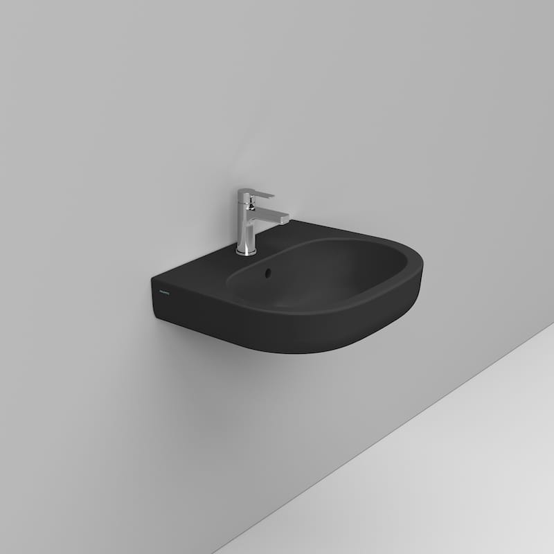 Ceramica Dolomite Lavabo 60×48 – Mirto - Nero opaco