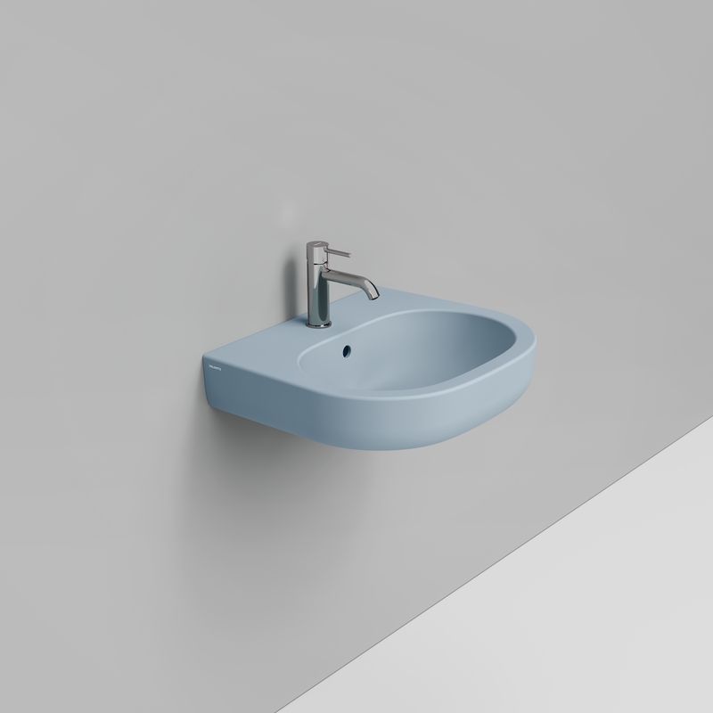 Ceramica Dolomite Lavabo 55×48 – Mirto - Azzurro avio