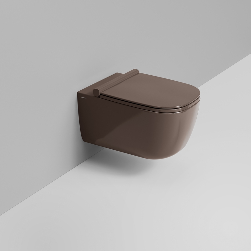 Ceramica Dolomite Vaso sospeso 36×55 – Mirto - Marrone alpino lucido