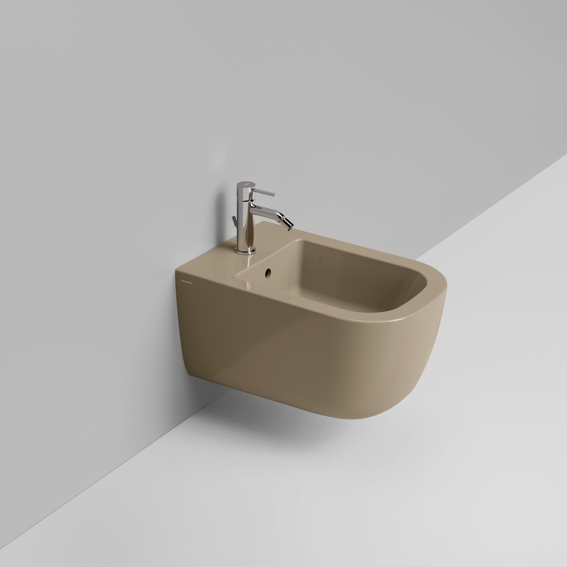 Ceramica Dolomite Bidet sospeso 36×55 – Mirto - Beige naturale lucido