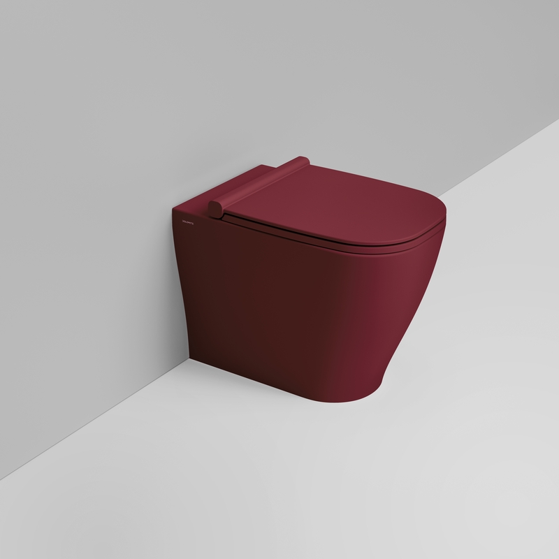 Ceramica Dolomite Vaso back to wall 36×55 – Mirto - Rosso vino opaco