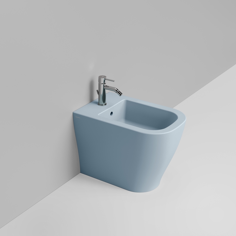 Ceramica Dolomite Bidet back to wall 36×55 – Mirto - Azzurro avio