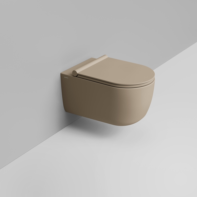 Ceramica Dolomite Vaso sospeso 36×55 – Mirto Round - Beige naturale opaco