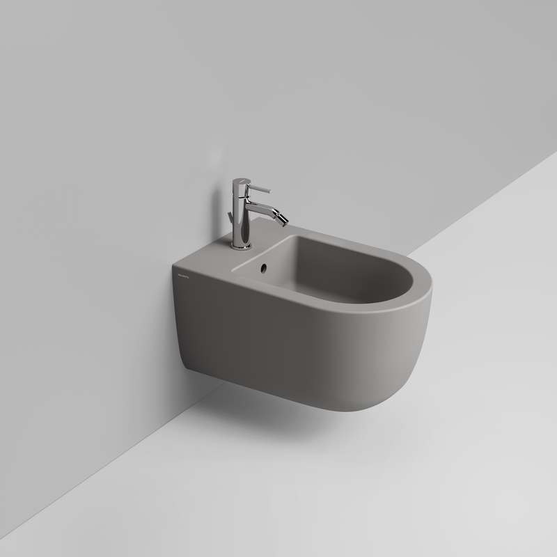 Ceramica Dolomite Bidet sospeso 36×55 – Mirto Round - Grigio cemento