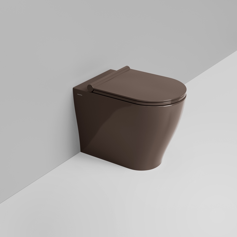 Ceramica Dolomite Vaso back to wall 36×55 – Mirto Round - Marrone alpino lucido