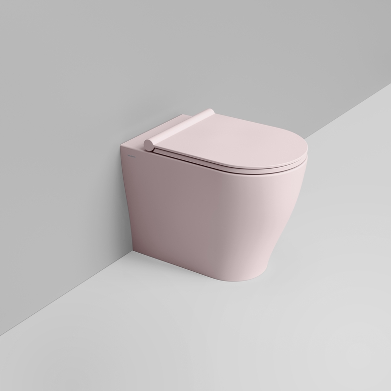 Ceramica Dolomite Vaso back to wall 36×55 – Mirto Round - Rosa antico