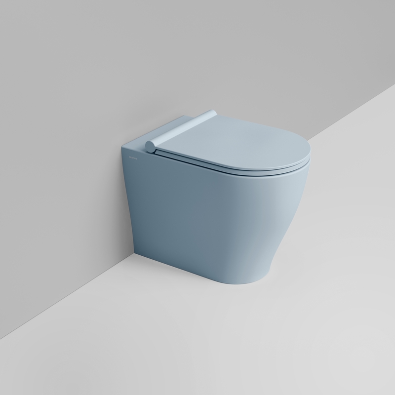 Ceramica Dolomite Vaso back to wall 36×55 – Mirto Round - Azzurro avio
