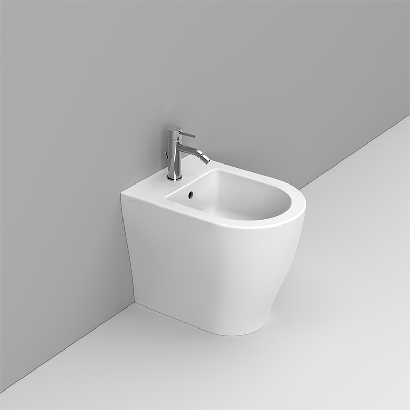 Ceramica Dolomite Bidet back to wall 36×50 – Mirto Round Short - Bianco opaco