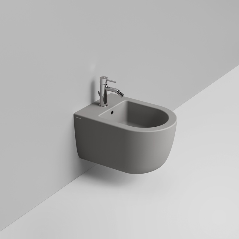 Ceramica Dolomite Bidet sospeso 36×50 – Mirto Round Short - Grigio cemento