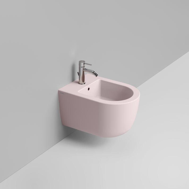 Ceramica Dolomite Bidet sospeso 36×50 – Mirto Round Short - Rosa antico
