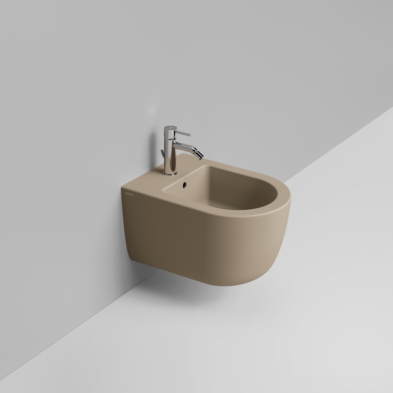 Ceramica Dolomite Bidet sospeso 36×50 – Mirto Round Short - Beige naturale opaco