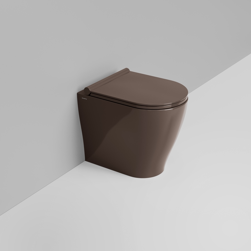 Ceramica Dolomite Vaso back to wall Vortice 36×50 – Mirto Round Short - Marrone alpino lucido