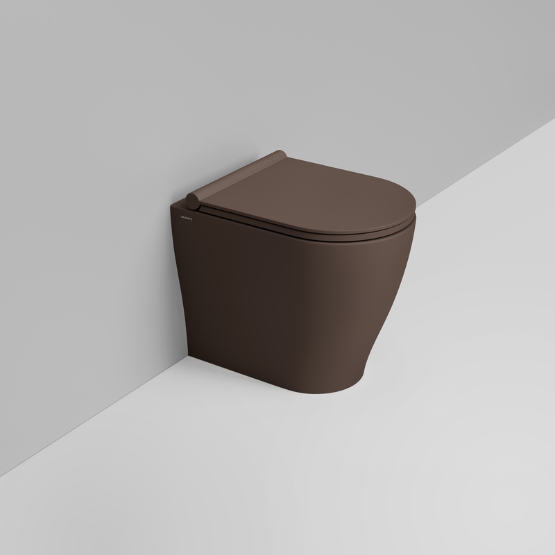 Ceramica Dolomite Vaso back to wall Vortice 36×50 – Mirto Round Short - Marrone alpino opaco