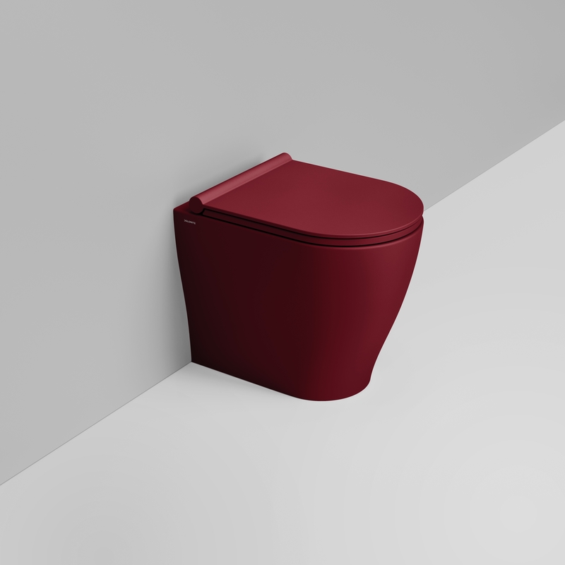 Ceramica Dolomite Vaso back to wall Vortice 36×50 – Mirto Round Short - Rosso vino opaco