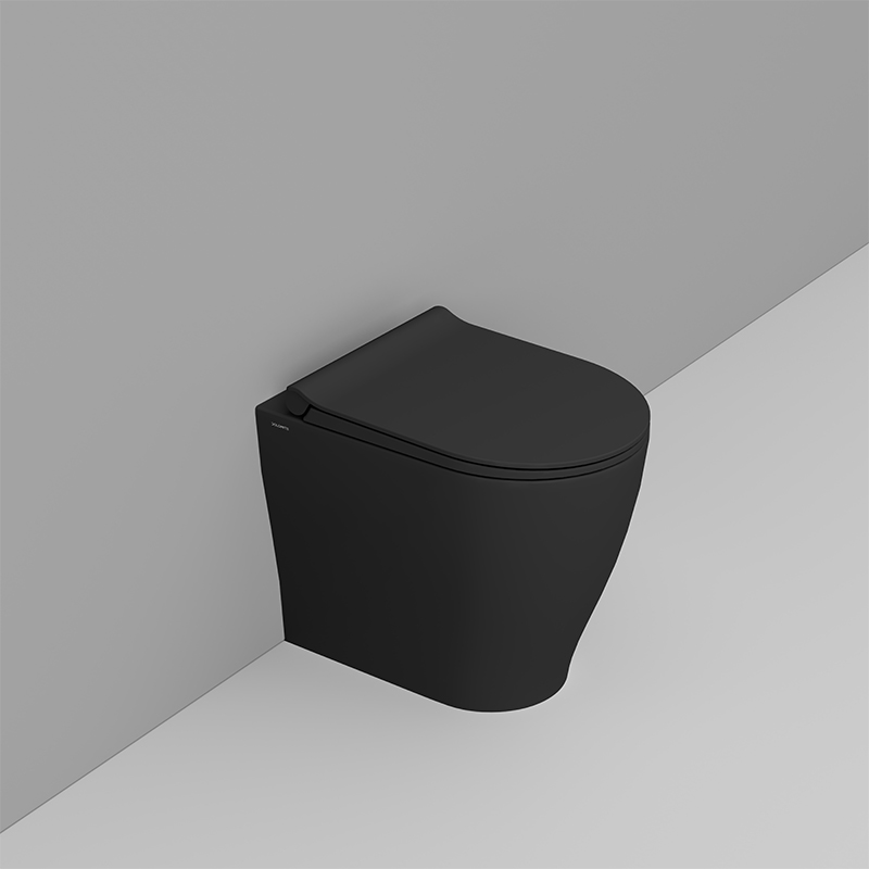 Ceramica Dolomite Vaso back to wall Vortice 36×50 – Mirto Round Short - Nero opaco
