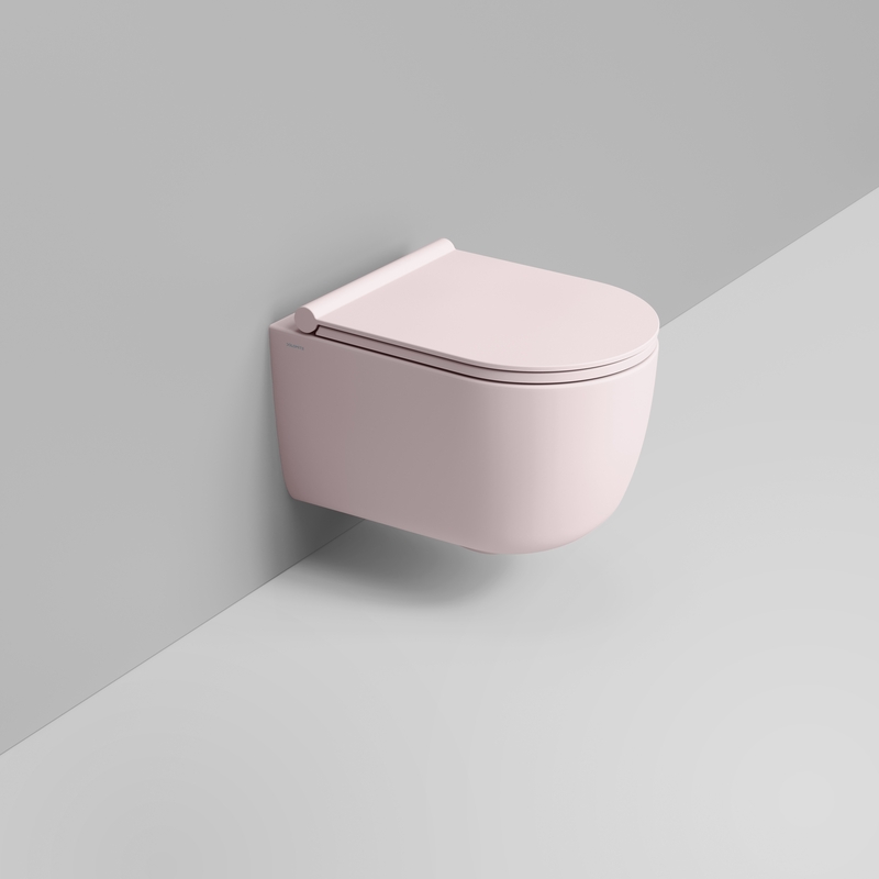Ceramica Dolomite Vaso sospeso Vortice 36×50 – Mirto Round Short - Rosa antico