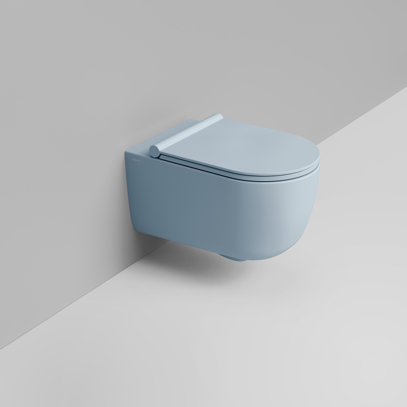 Ceramica Dolomite Vaso sospeso Vortice 36×55 – Mirto Round - Azzurro avio