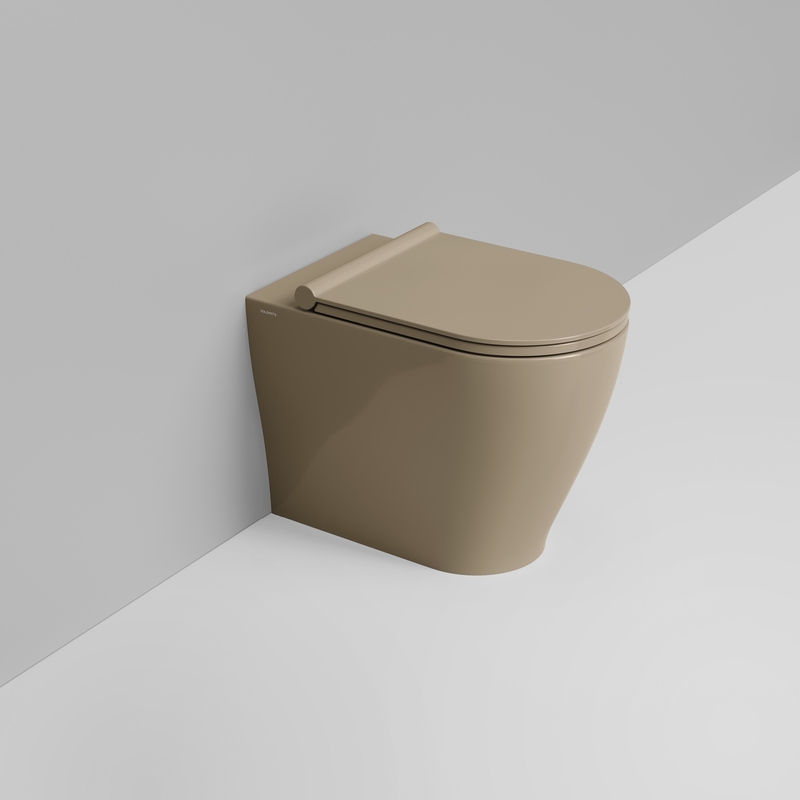 Ceramica Dolomite Vaso back to wall Vortice 36×55 – Mirto Round - Beige naturale lucido