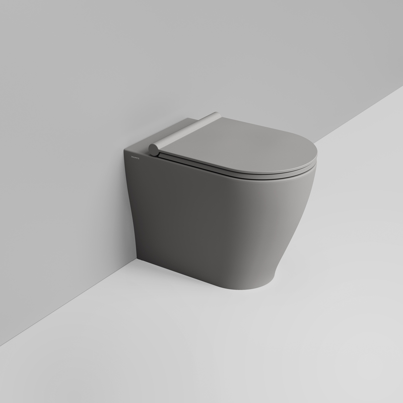 Ceramica Dolomite Vaso back to wall Vortice 36×55 – Mirto Round - Grigio cemento
