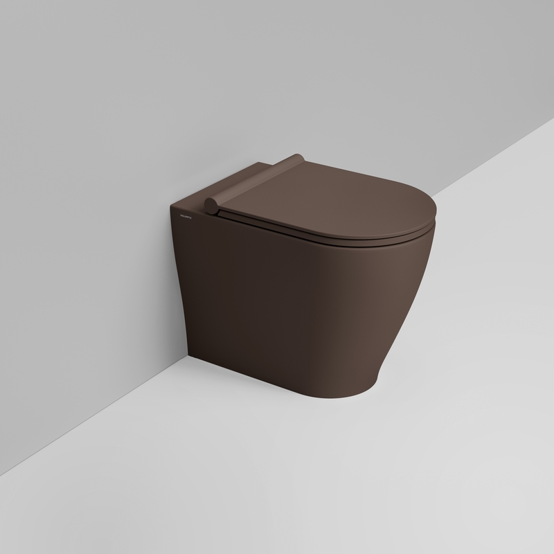 Ceramica Dolomite Vaso back to wall Vortice 36×55 – Mirto Round - Marrone alpino opaco