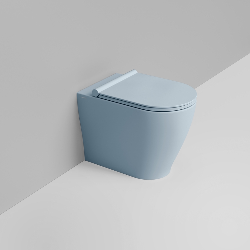 Ceramica Dolomite Vaso back to wall Vortice 36×55 – Mirto Round - Azzurro avio