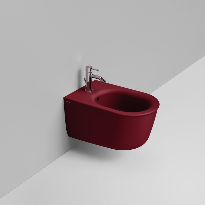 Ceramica Dolomite Bidet suspendus 36×55 – Mayka - Rouge vin mat