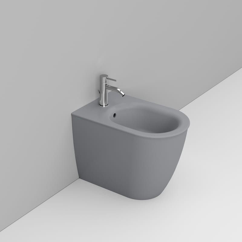 Ceramica Dolomite Bidet back to wall 36×55 – Mayka - Grigio cemento