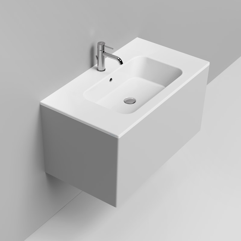 Ceramica Dolomite - D500701 - Lavabo Top 910×510 – Merci