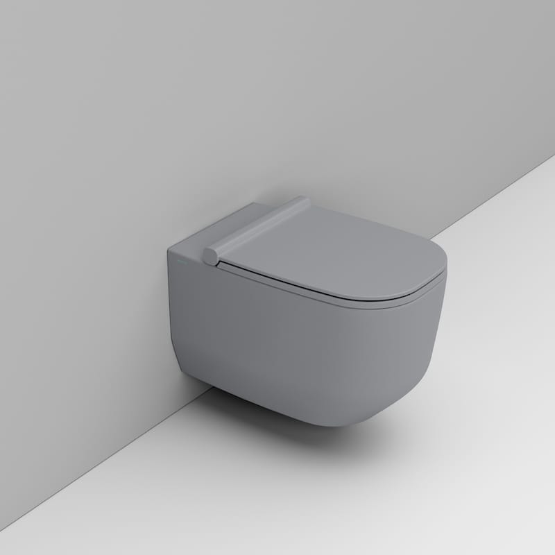 Ceramica Dolomite Vaso sospeso 36×56 – Alba - Grigio cemento