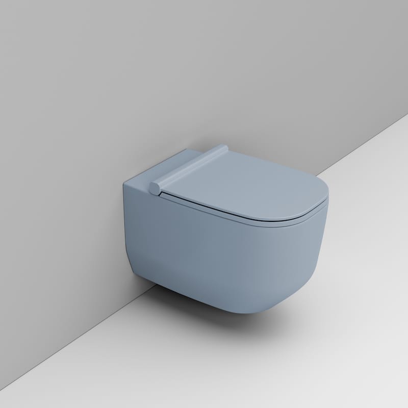 Ceramica Dolomite Vaso sospeso 36×56 – Alba - Azzurro avio