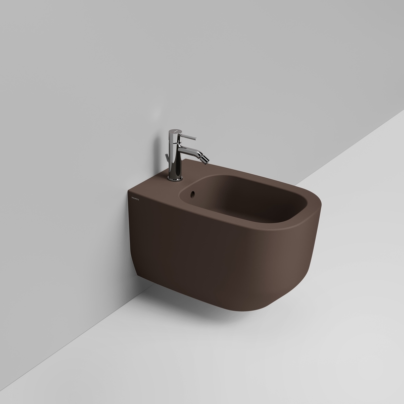 Ceramica Dolomite Bidet sospeso 36×56 – Alba - Marrone alpino opaco