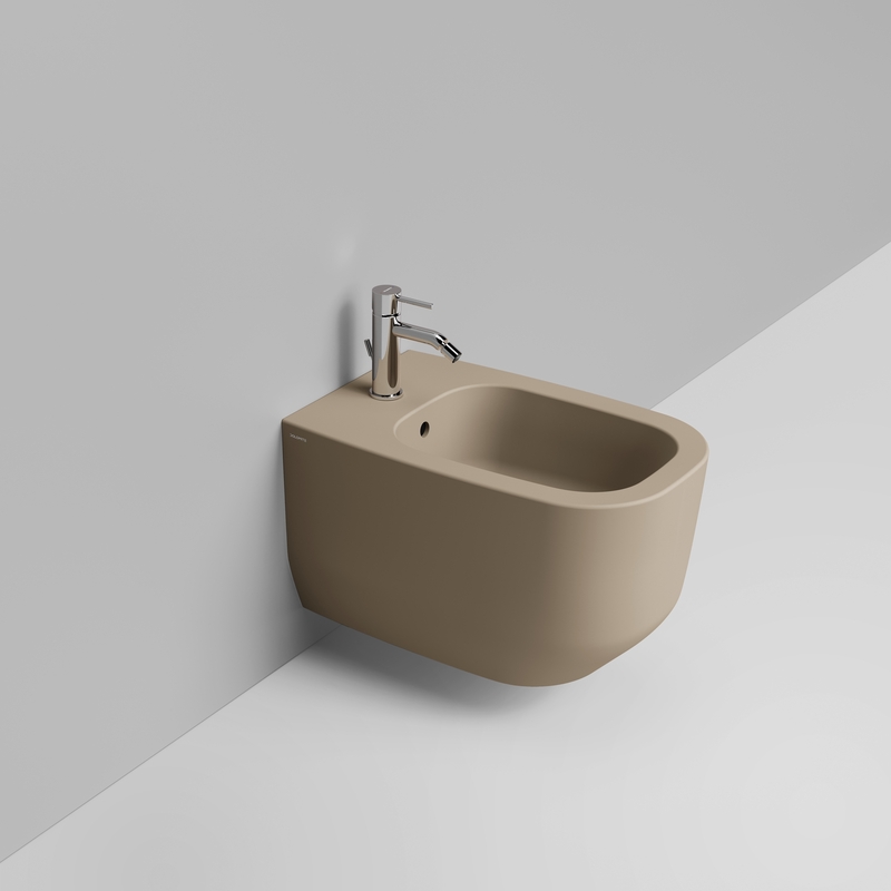 Ceramica Dolomite Bidet sospeso 36×56 – Alba - Beige naturale opaco
