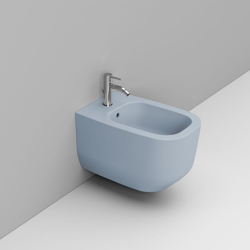 Ceramica Dolomite Bidet sospeso 36×56 – Alba - Azzurro avio