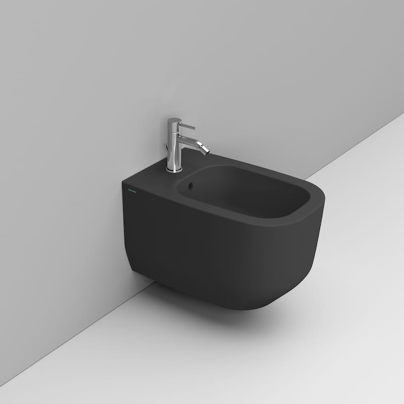 Ceramica Dolomite Bidet sospeso 36×56 – Alba - Nero opaco