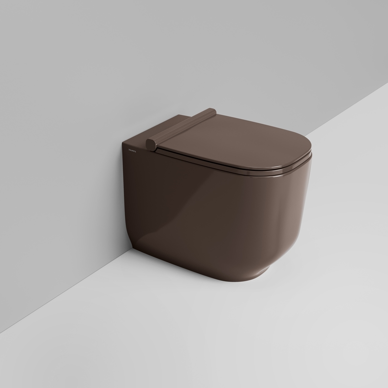 Ceramica Dolomite Cuvette Back to wall 36×56 – Alba - Marron alpin brillant