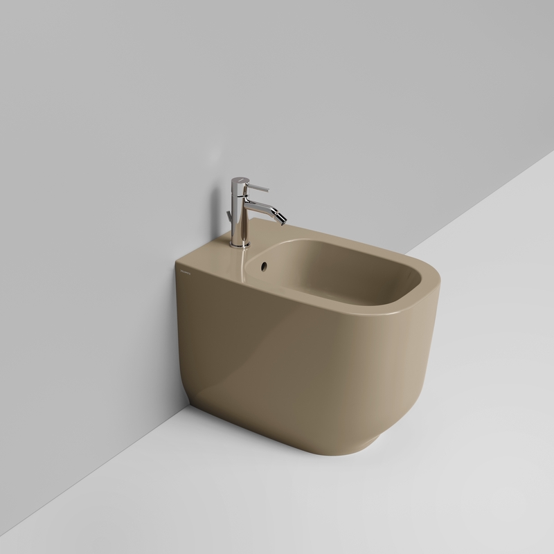 Ceramica Dolomite Bidet back to wall 36×56 – Alba - Beige naturale lucido